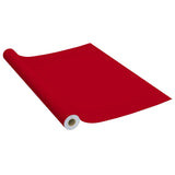 Self-adhesive Furniture Film Red 500x90 cm PVC - Front View