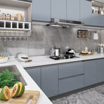 Self-adhesive Furniture Film Grey 500x90 cm PVC