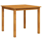 Garden Table 85x85x74 cm Solid Acacia Wood