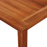 Garden Table 85x85x74 cm Solid Acacia Wood - Side View