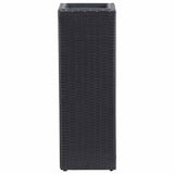Garden Raised Beds 3 pcs Poly Rattan Black - 45-Degree Angle
