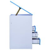 Children Drawing Study Desk Tiltable Blue and White - 45-Degree Angle