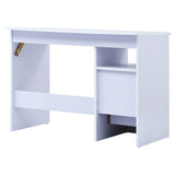 Children Drawing Study Desk Tiltable White - Rear View