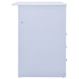 Children Drawing Study Desk Tiltable White - Close-Up Angle