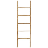 Towel Ladder with 5 Rungs 170 cm Bamboo - Front View