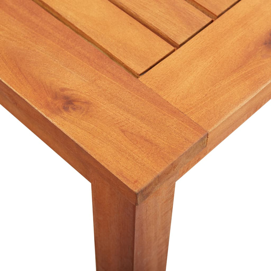 5 Piece Outdoor Dining Set with Cushions Solid Wood Acacia
