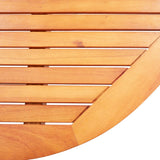 9 Piece Outdoor Dining Set Solid Eucalyptus Wood and Textilene - Close-Up Angle