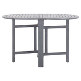 5 Piece Garden Dining Set Solid Wood Acacia Grey