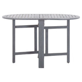 5 Piece Garden Dining Set Solid Wood Acacia Grey - Side View