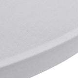 Standing Table Cover Ø60 cm White Stretch 4 pcs - 45-Degree Angle