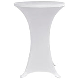 Standing Table Cover Ø80 cm White Stretch 4 pcs