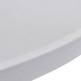 Standing Table Cover Ø80 cm White Stretch 4 pcs - 45-Degree Angle