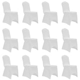 Chair Cover Stretch White 12 pcs