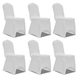 Chair Cover Stretch White 12 pcs - Front View