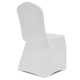 Chair Cover Stretch White 12 pcs - Close-Up Angle