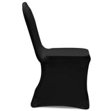 Chair Cover Stretch Black 12 pcs - 45-Degree Angle