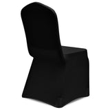 Chair Cover Stretch Black 12 pcs - Rear View