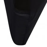 Chair Cover Stretch Black 12 pcs - Close-Up Angle