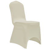 Chair Cover Stretch Cream 12 pcs - Side View