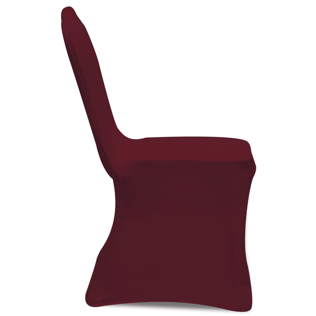 Chair Cover Stretch Burgundy 12 pcs