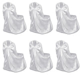 Chair Cover for Wedding Banquet 12 pcs White