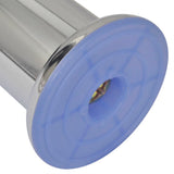 Round Sofa Legs 8 pcs Chrome 60 mm - Top-Down View