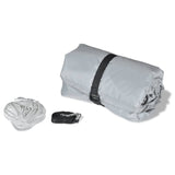Boat Covers 2 pcs Grey Length 427-488 cm Width 173 cm - Top-Down View