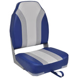 Foldable Boat Chairs 2 pcs High Backrest - Front View