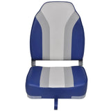 Foldable Boat Chairs 2 pcs High Backrest - Side View