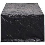 Garden Furniture Covers 2 pcs 4 Person Poly Rattan Set 8 Eyelets 180x140 cm