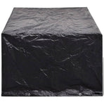 Garden Furniture Covers 2 pcs 4 Person Poly Rattan Set 8 Eyelets 180x140cm