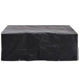 Garden Furniture Covers 2 pcs 8 Eyelets 200x160x70 cm - Side View