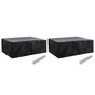 Garden Furniture Covers 2 pcs 8 Eyelets 242x162x100 cm