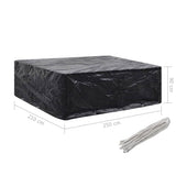 Garden Furniture Covers 2 pcs 8 Eyelets 250x210x90 cm