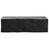 Garden Sunlounger Cover 2 pcs 8 Eyelets 218x77x55 cm - Top-Down View