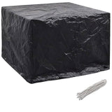 Garden Furniture Covers 2 pcs 8 Eyelets 122x112x98 cm - Side View