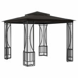 Gazebo with Nets 300x300x265 cm Anthracite - Side View