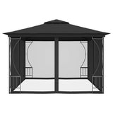 Gazebo with Nets 300x400x265 cm Anthracite