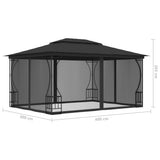 Gazebo with Nets 300x400x265 cm Anthracite