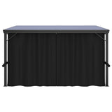 Gazebo with Curtain 405x294x244 cm Anthracite