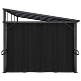 Gazebo with Curtain 405x294x244 cm Anthracite - Close-Up Angle