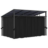 Gazebo with Curtain 405x294x244 cm Anthracite - Low Angle