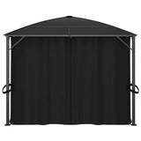 Gazebo with Curtains 400x300x265 cm Anthracite - Close-Up Angle