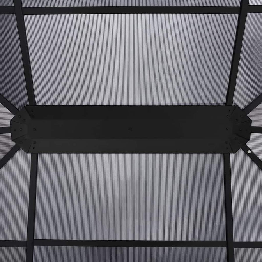 Gazebo with Curtains 400x300x265 cm Anthracite