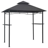BBQ Gazebo 240x150x255 cm Anthracite Steel - Front View