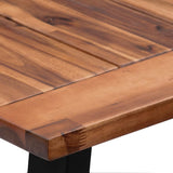 Dining Table Solid Acacia Wood 180x90 cm - 45-Degree Angle