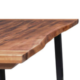Dining Table Solid Acacia Wood 180x90 cm - Rear View