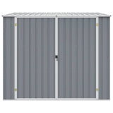 Garden Shed Grey 195x198x159 cm Galvanised Steel