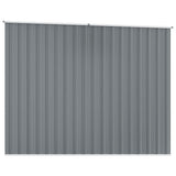Garden Shed Grey 195x198x159 cm Galvanised Steel
