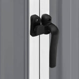 Garden Shed Grey 195x198x159 cm Galvanised Steel - Extra Image